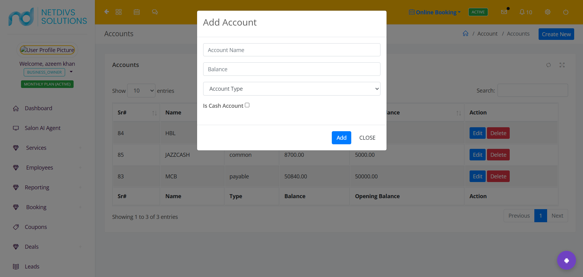 Accounts - 1