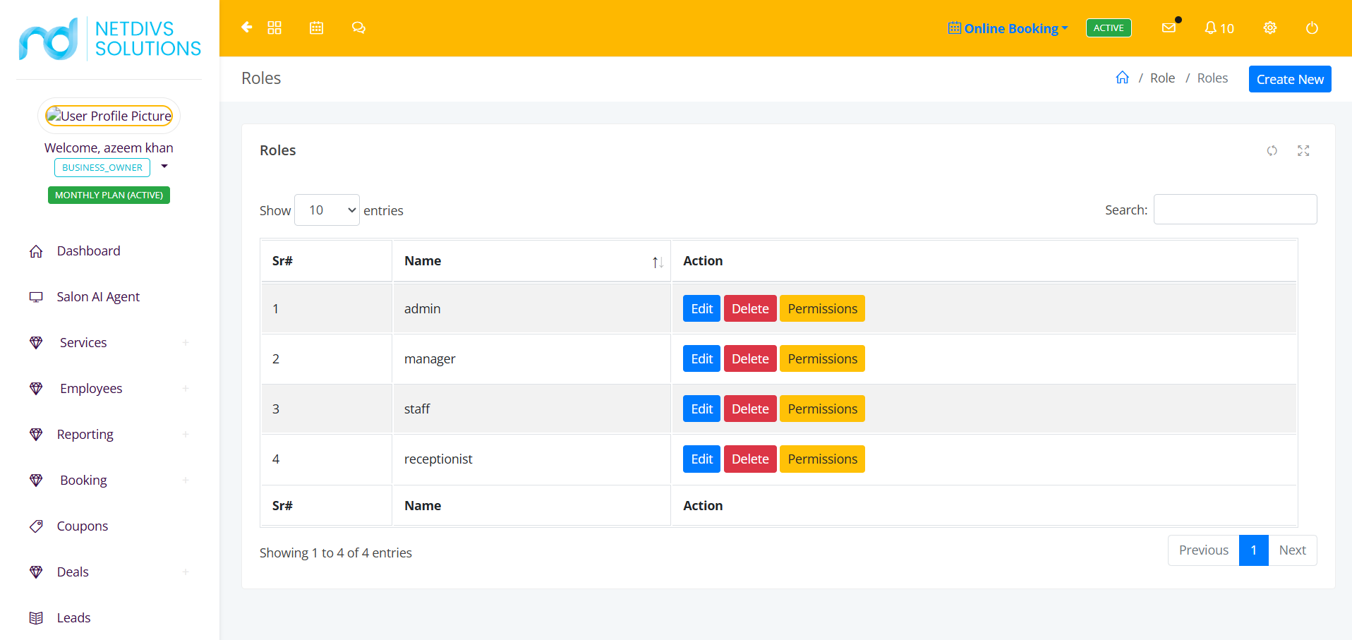 Roles & Permissions - 2